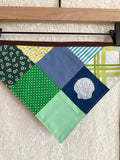 Patchwork Bandanny (cool colors)