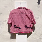 Leafcutter Ant Gingham Button-up (M)