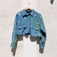 Earth From Above Cropped Button-up (XL)