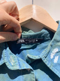 Earth From Above Cropped Button-up (XL)
